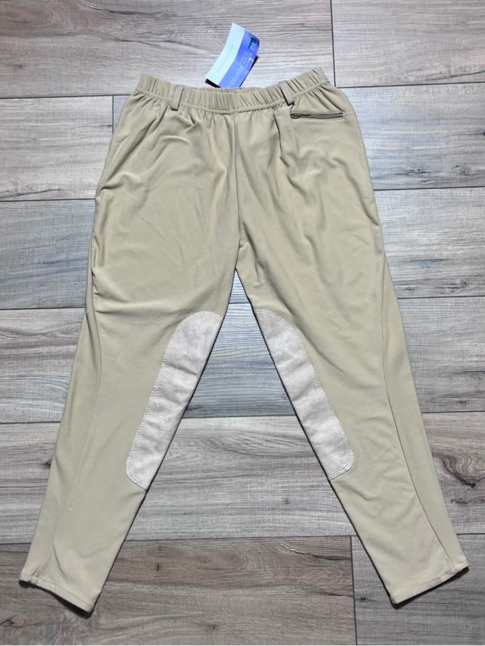 EQ Womens Pull On Equestrian Riding Pants Made In USA Size XL Adult Sand‎